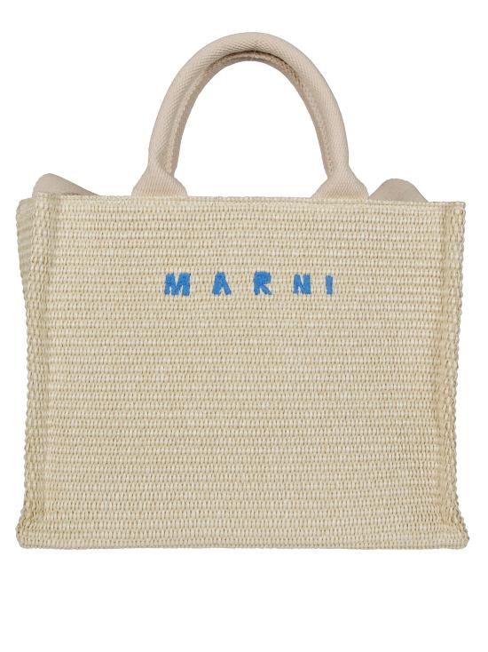 25SS 마르니 토트백 SHMP0077U0P3860 00W11 Bianco