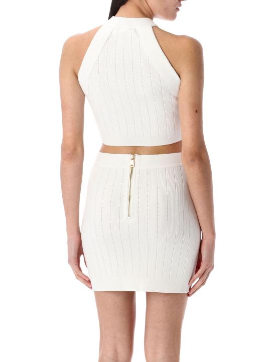 25SS 발망 민소매 티셔츠 EF1AB390KB07 0FA WHITE - BALMAIN