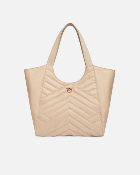 25SS 핑코 토트백 104536A1EU C50Q Begie grigio fumo antique