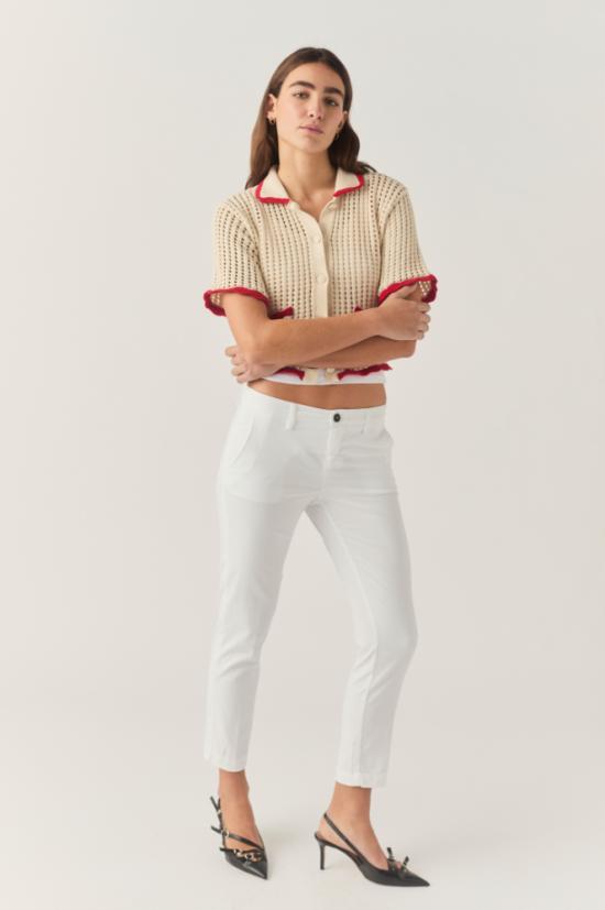 25SS 로이로져스 스트레이트 팬츠 RND057 P381 0127 C0367 Blanc de blanc - ROY ROGER'S