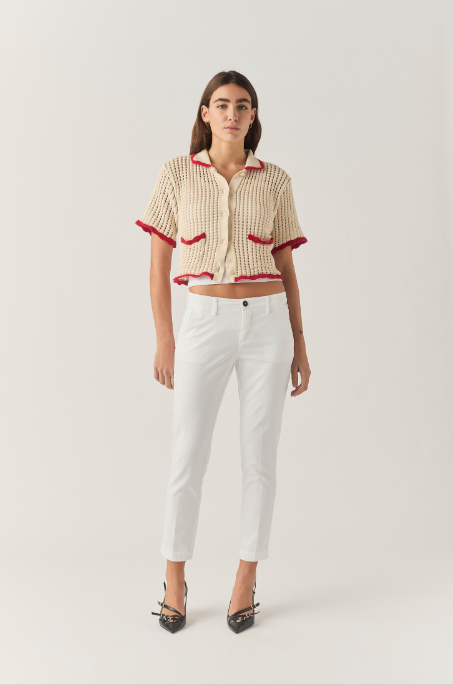 25SS 로이로져스 스트레이트 팬츠 RND057 P381 0127 C0367 Blanc de blanc - ROY ROGER'S