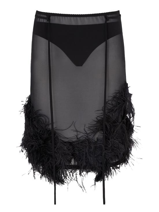 25SS 디 아티코 숏 스커트 250WCS00264 100 Black