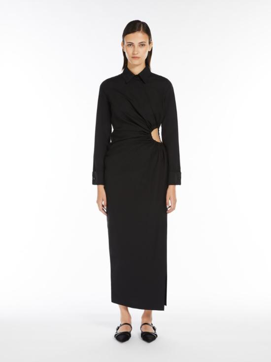 25SS 막스마라 미디 원피스 2511221182600 003 Black - MAX MARA