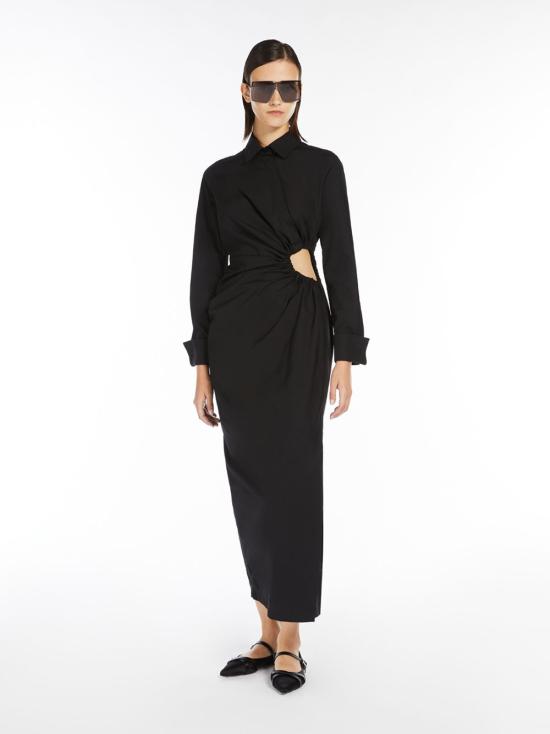 25SS 막스마라 미디 원피스 2511221182600 003 Black - MAX MARA
