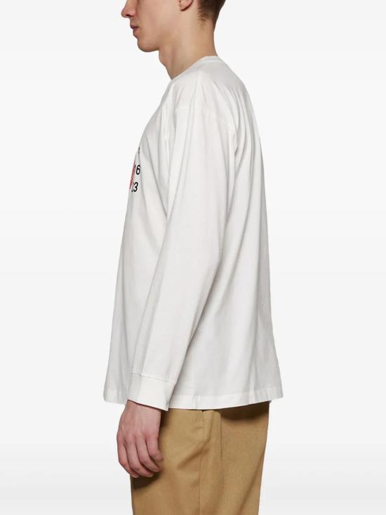 25SS MM6 메종마르지엘라 긴팔 티셔츠 SH2GC0021 S24312101 WHITE PRINT - MM6 MAISON MARGIELA