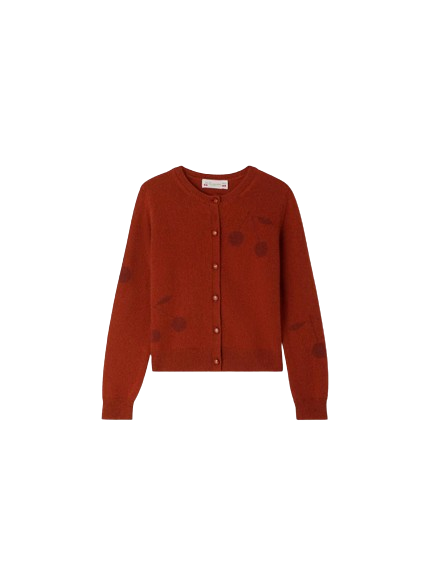 24FW [주니어] 봉쁘앙 가디건 W04GCAK00018 065B Brown - BONPOINT