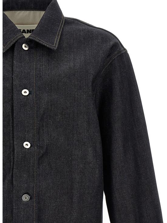 25SS 질샌더 긴팔 셔츠 J23DL0101J45041405 Blue - JIL SANDER