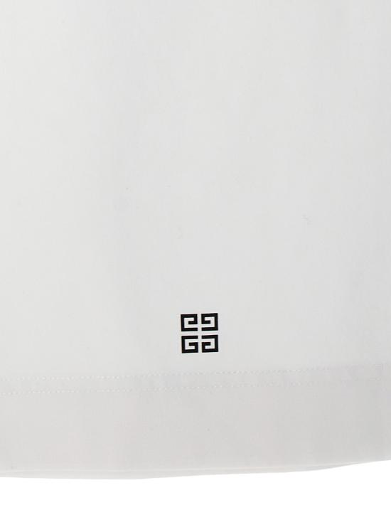 25SS 지방시 반팔 티셔츠 BW70BF3YAC116 White Black - GIVENCHY