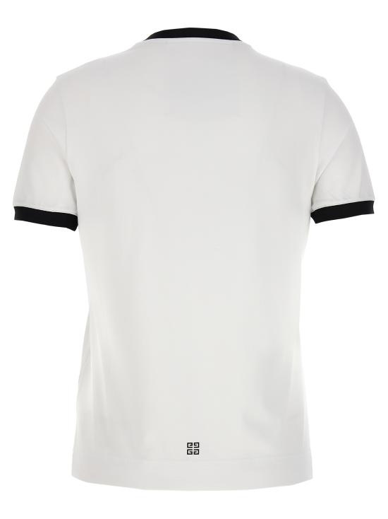 25SS 지방시 반팔 티셔츠 BW70BF3YAC116 White Black - GIVENCHY