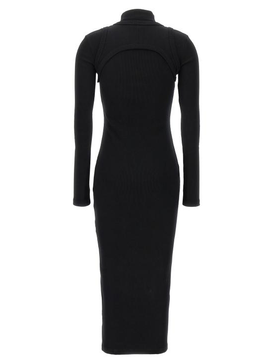 25FW 오프화이트 미디 원피스 OWDB495C99JER00110011001 Black - OFF WHITE