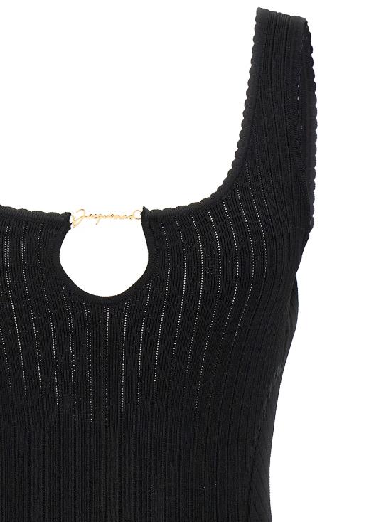 25FW 자크뮈스 숏 원피스 24E241KN3552355990 Black - JACQUEMUS