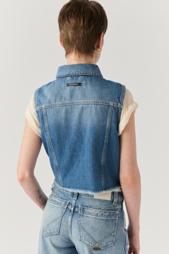 25SS 로이로져스 베스트 RND90136 D606 2862 C0999 Denim - ROY ROGER'S