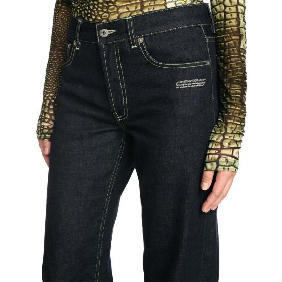  오프화이트 데님 팬츠 오프 화이트™ 수지 진스 로우 블루 - OFF WHITE