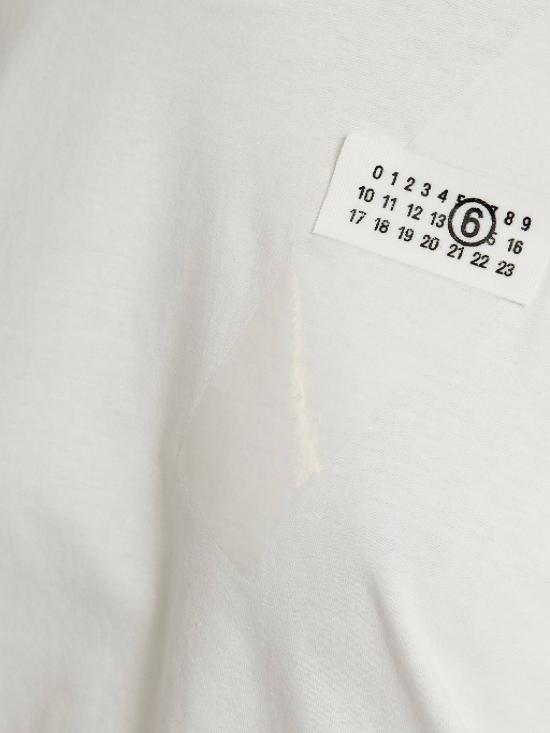 25SS MM6 메종마르지엘라 반팔 티셔츠 S52GC0336M20048101 WHTIE DOM - MM6 MAISON MARGIELA