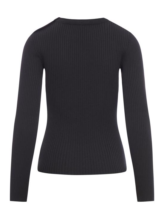  쿠레쥬 스웨터 VESMPU187FI0001 9999 BLACK DOM - COURREGES