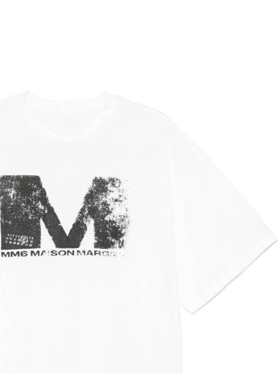 25SS MM6 메종마르지엘라 반팔 티셔츠 S52GC0342S24312101 WHITE DOM - MM6 MAISON MARGIELA