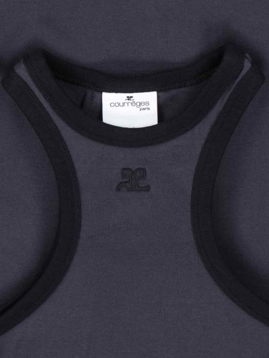 25SS 쿠레쥬 숏 원피스 125JRO577JS0203B155 CHARCOAL GREY DOM - COURREGES