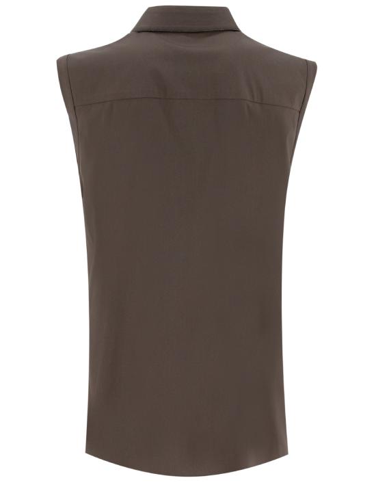 25SS 브루넬로 쿠치넬리 민소매 티셔츠 M0091MA616 C8705 CHOCOLATE - BRUNELLO CUCINELLI