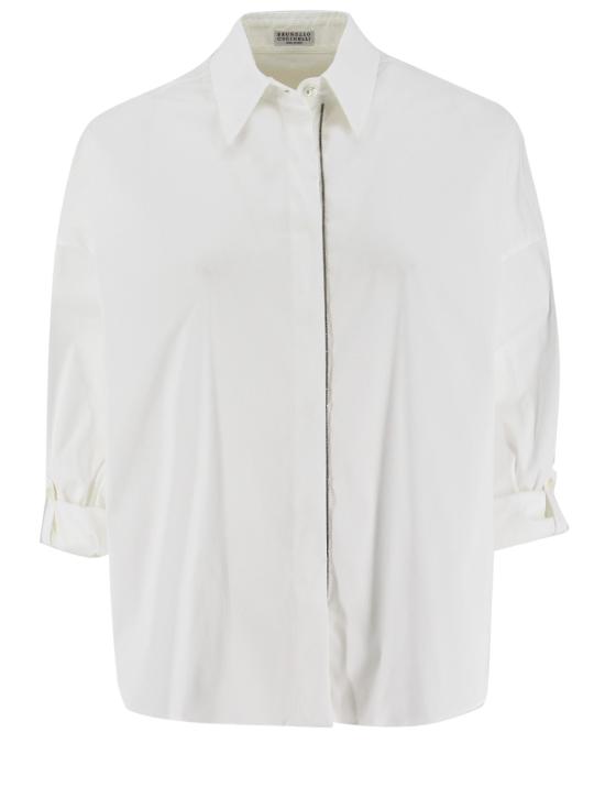 25SS 브루넬로 쿠치넬리 폴로 티셔츠 M0091MA636 C159 BIANCO