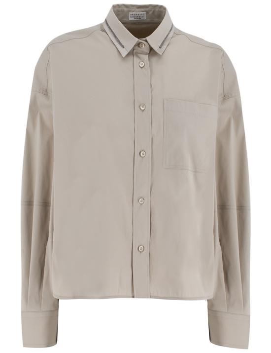 25FW 브루넬로 쿠치넬리 긴팔 티셔츠 M0091MR426 C7498 BEIGE