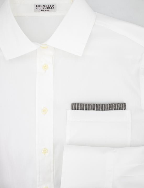 25FW 브루넬로 쿠치넬리 긴팔 티셔츠 M0091NQ316 C159 BIANCO - BRUNELLO CUCINELLI