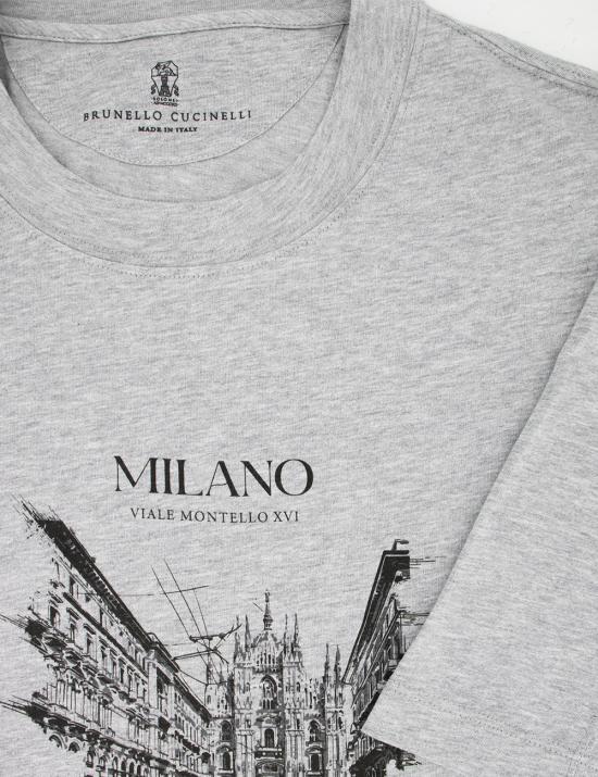 25SS 브루넬로 쿠치넬리 반팔 티셔츠 M0B138455 C9300 GRIGIO - BRUNELLO CUCINELLI