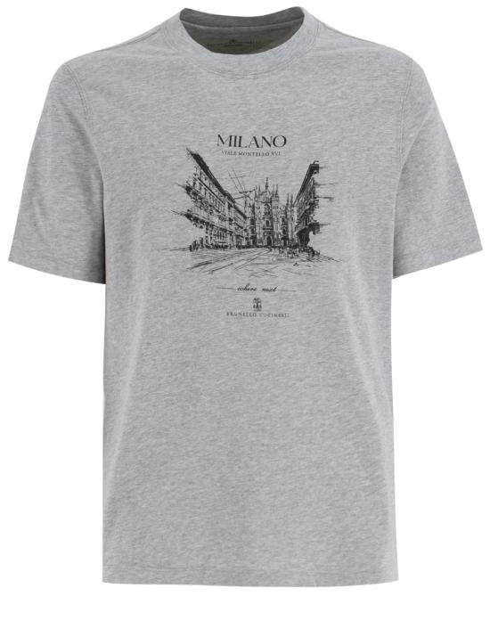 25SS 브루넬로 쿠치넬리 반팔 티셔츠 M0B138455 C9300 GRIGIO