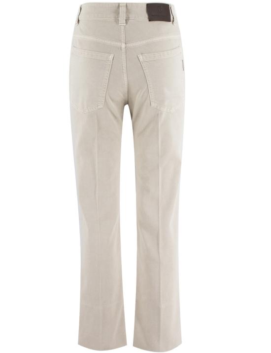  브루넬로 쿠치넬리 스트레이트 팬츠 M0H43P5696 C7192 AVORIO - BRUNELLO CUCINELLI