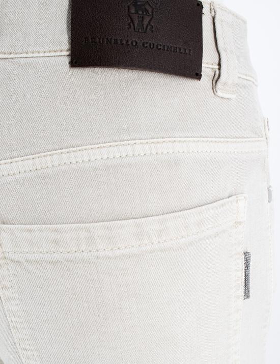  브루넬로 쿠치넬리 스트레이트 팬츠 M0H43P5696 C7192 AVORIO - BRUNELLO CUCINELLI
