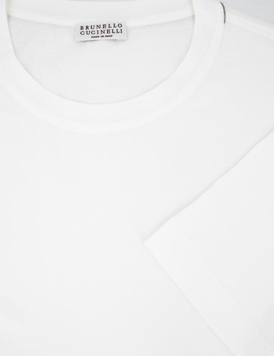 25SS 브루넬로 쿠치넬리 반팔 티셔츠 M0T81BI100 C6159 BIANCO - BRUNELLO CUCINELLI