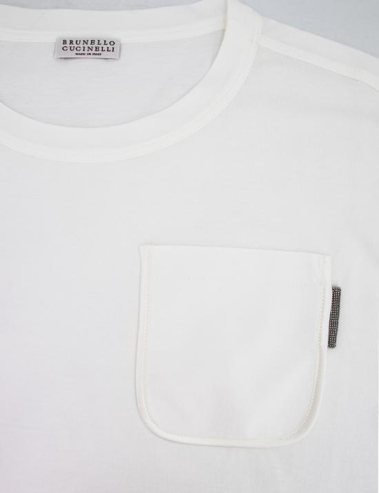 24SS 브루넬로 쿠치넬리 반팔 티셔츠 M0T81EH900 C6159 BIANCO - BRUNELLO CUCINELLI