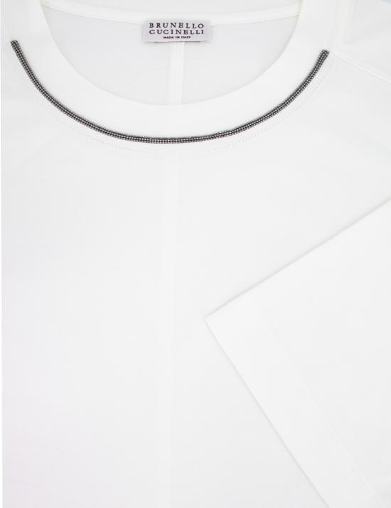 24SS 브루넬로 쿠치넬리 반팔 티셔츠 M0T81EL330 C6159 BIANCO - BRUNELLO CUCINELLI