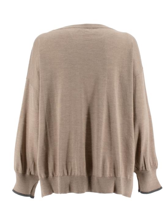 24FW 브루넬로 쿠치넬리 긴팔 티셔츠 M13853408 C8909 ROPE - BRUNELLO CUCINELLI