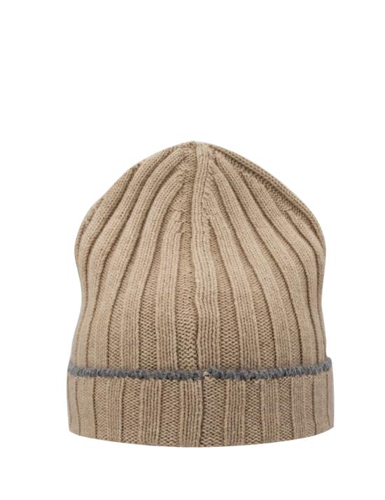 25FW 브루넬로 쿠치넬리 모자 M2240900 CCQ23 CAMEL CHIARO GRIGIO SCURO - BRUNELLO CUCINELLI