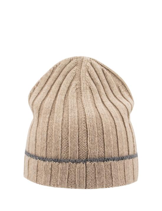 24FW 브루넬로 쿠치넬리 모자 M2240900 CN277 BROWN PIOMBO - BRUNELLO CUCINELLI