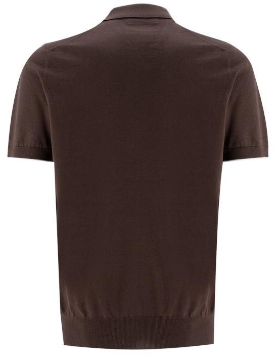 25SS 브루넬로 쿠치넬리 폴로 티셔츠 M29800145 CKQ12 MARRONE PANNA - BRUNELLO CUCINELLI