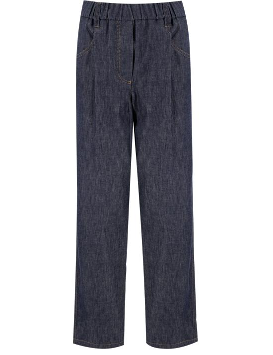 25SS 브루넬로 쿠치넬리 스트레이트 팬츠 MA782P5567 C001 BLU