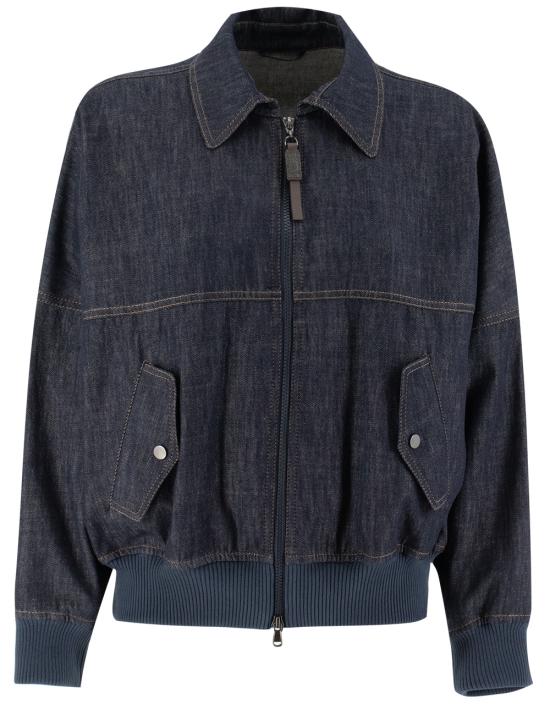 25SS 브루넬로 쿠치넬리 자켓 MB1257470 C001 DENIM BLU