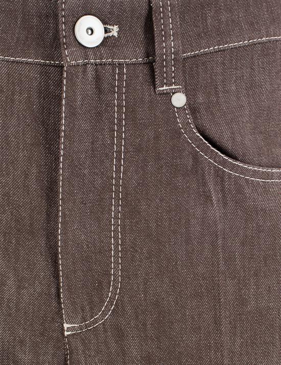 25SS 브루넬로 쿠치넬리 스트레이트 팬츠 MB125P5658 C003 BROWN - BRUNELLO CUCINELLI