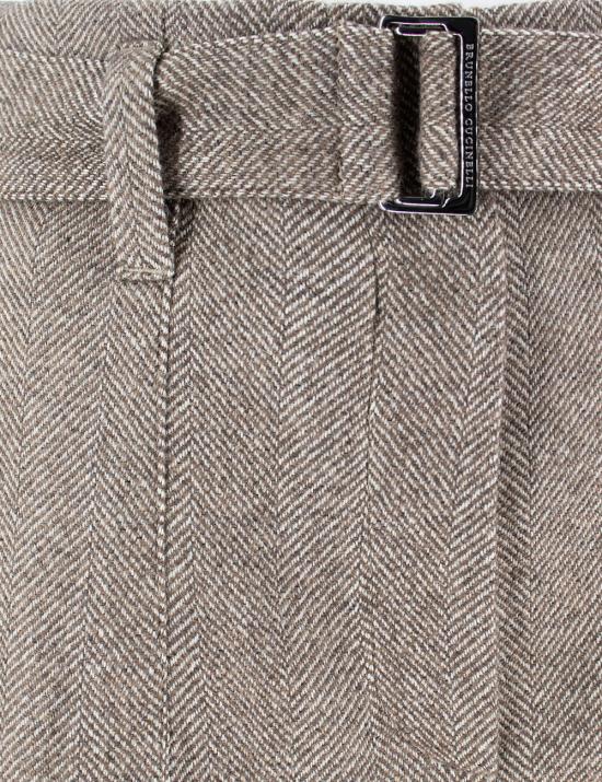 25FW 브루넬로 쿠치넬리 스트레이트 팬츠 MB131P8692 C001 BROWN PANAMA - BRUNELLO CUCINELLI