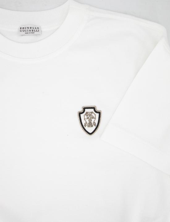 25SS 브루넬로 쿠치넬리 반팔 티셔츠 MG927VD100 C7220 OFF WHITE - BRUNELLO CUCINELLI