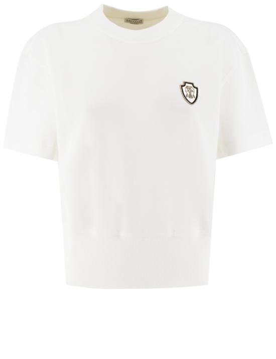 25SS 브루넬로 쿠치넬리 반팔 티셔츠 MG927VD100 C7220 OFF WHITE