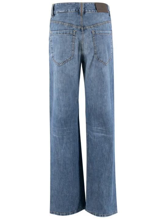 25SS 브루넬로 쿠치넬리 스트레이트 팬츠 MH192P5565 C8982 DENIM MEDIO 67 153 - BRUNELLO CUCINELLI