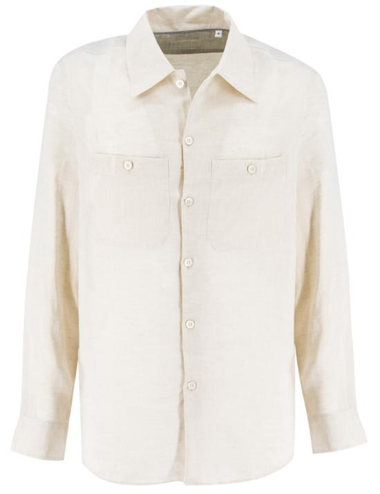 25SS 브루넬로 쿠치넬리 긴팔 셔츠 MM6840658 C112 CREMA