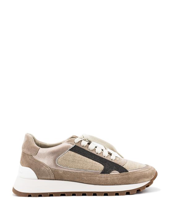 25FW 브루넬로 쿠치넬리 스니커즈 MZSFG2592 C8767 WALNUT