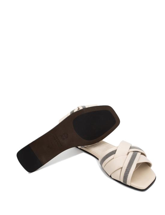  브루넬로 쿠치넬리 스니커즈 MZSKC2636 CQF25 AVORIO RUTENIO - BRUNELLO CUCINELLI