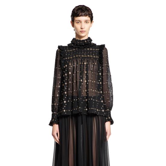 생로랑 블라우스 816544Y533S1055 Black
