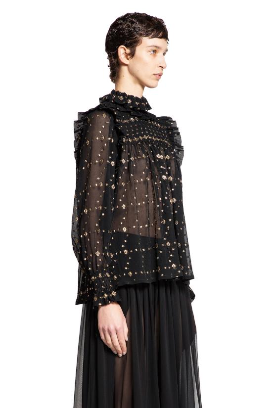  생로랑 블라우스 816544Y533S1055 Black - SAINT LAURENT