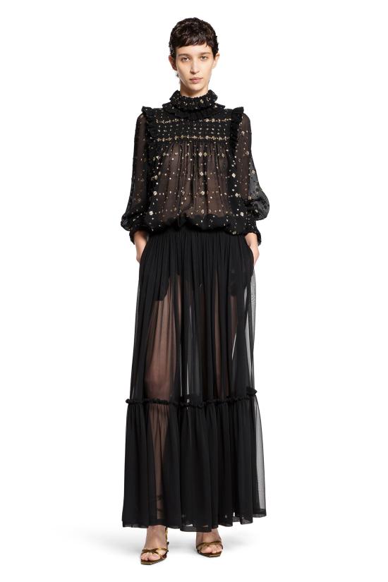  생로랑 블라우스 816544Y533S1055 Black - SAINT LAURENT