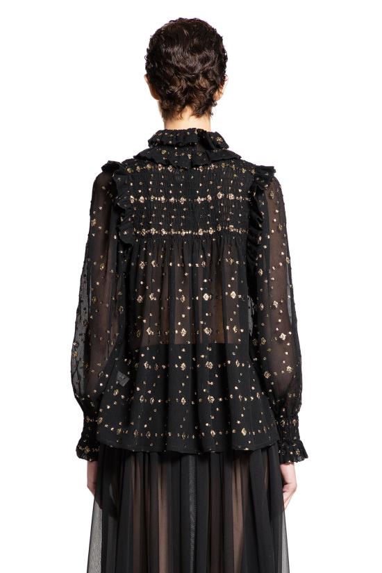  생로랑 블라우스 816544Y533S1055 Black - SAINT LAURENT